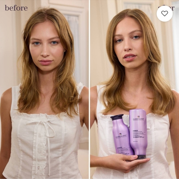 NWT FULL SET Pureology Hydrate Shampoo/Conditioner 100% Vegan DOU - Picture 4 of 8